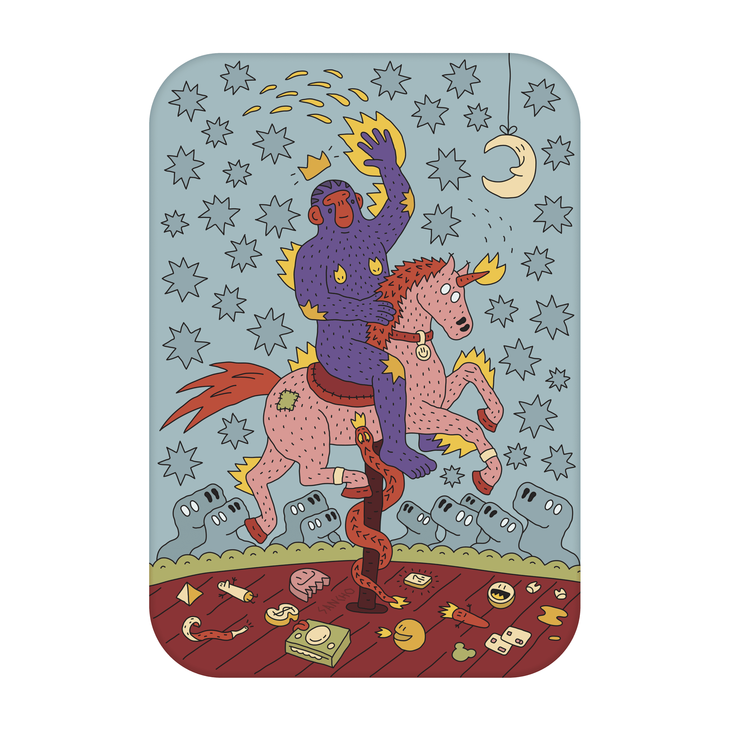 George is having a great time